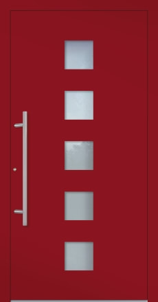 custom entry door red